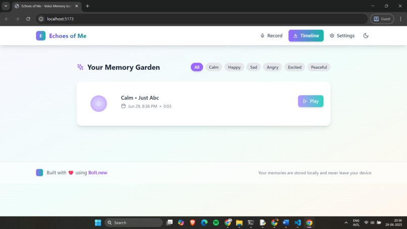 Echoes of Me – screenshot 1