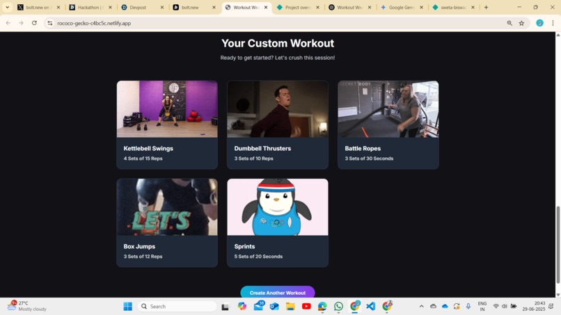 Workout Weaver AI – screenshot 4