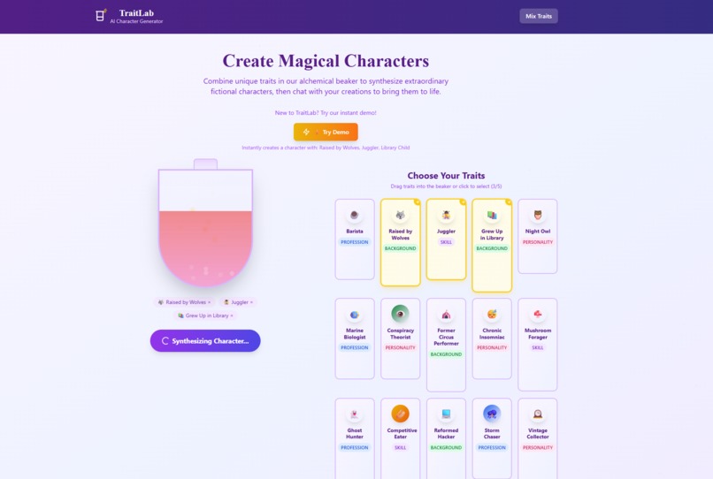Trait Lab – screenshot 6