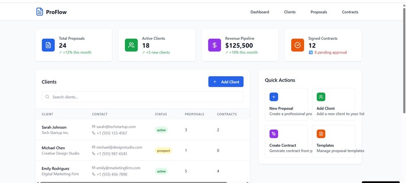 Client-Proposal-Contract-Automation-for-Freelancers-Agencies – screenshot 1