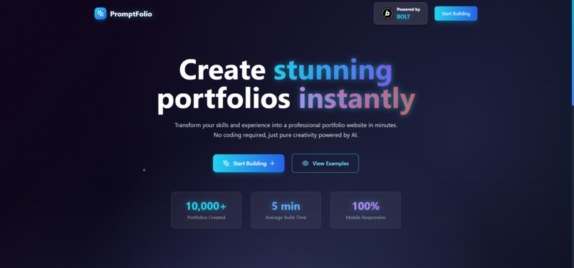 Promptfolio – screenshot 1