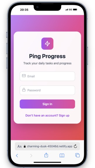 Ping Progress – screenshot 3