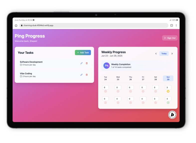 Ping Progress – screenshot 6