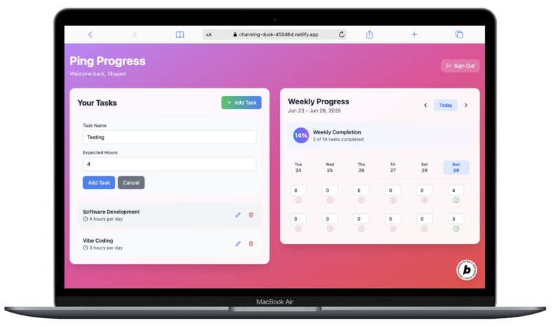 Ping Progress – screenshot 5