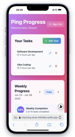 Ping Progress – screenshot 4
