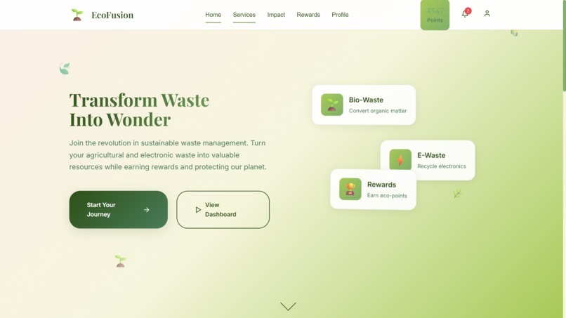 EcoFusion 2.0 – Smart Waste-to-Energy Platform – screenshot 1