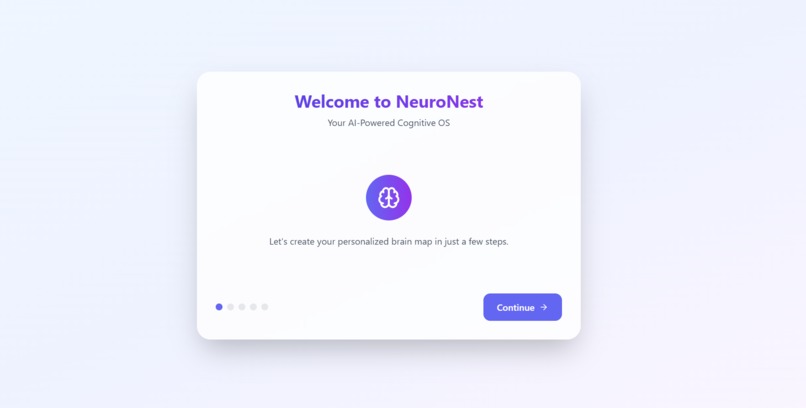 NeuroNest  “Your AI-Powered Cognitive Operating System” – screenshot 1