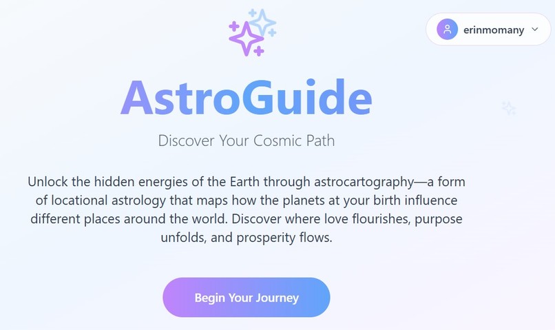 AstroGuide - Astrocartography App – screenshot 1
