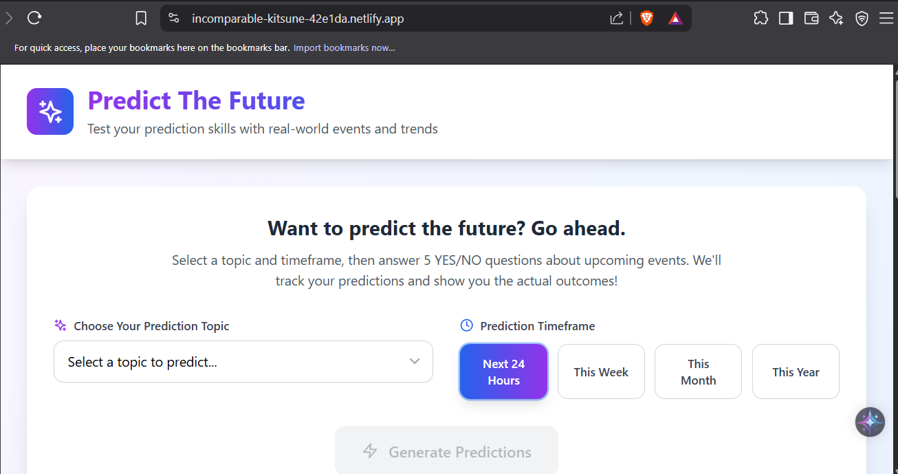 Predict_The_Future | Devpost