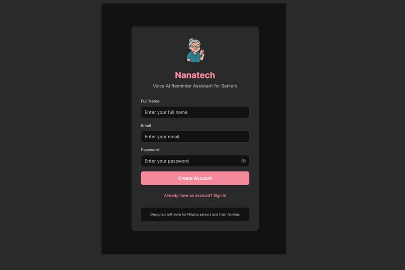 Nanatech - Ai Voice Reminder App for the Elderly – screenshot 2