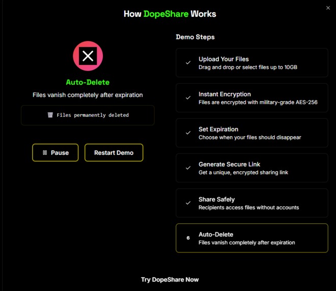 DopeShare – screenshot 2