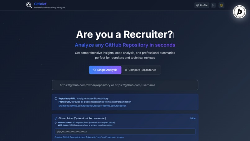 GitBrief – screenshot 1