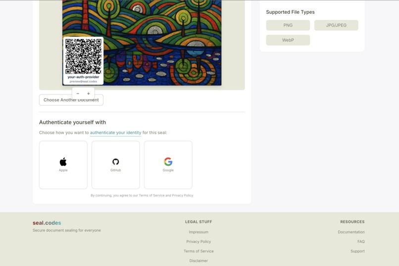 seal.codes - Digital Seals for the Modern Age – screenshot 3