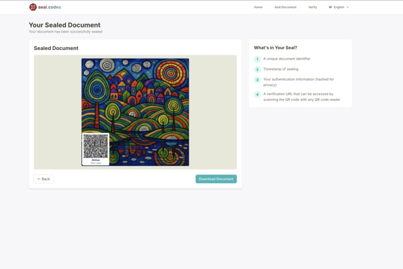 seal.codes - Digital Seals for the Modern Age – screenshot 4