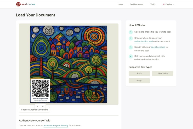 seal.codes - Digital Seals for the Modern Age – screenshot 2