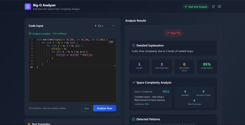 AlgoInsight: Big-O Analyzer – screenshot 1