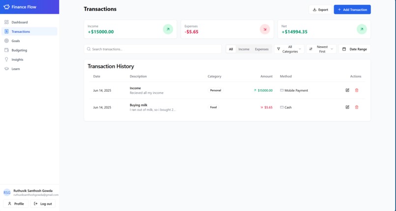 Finance_Flow – screenshot 6