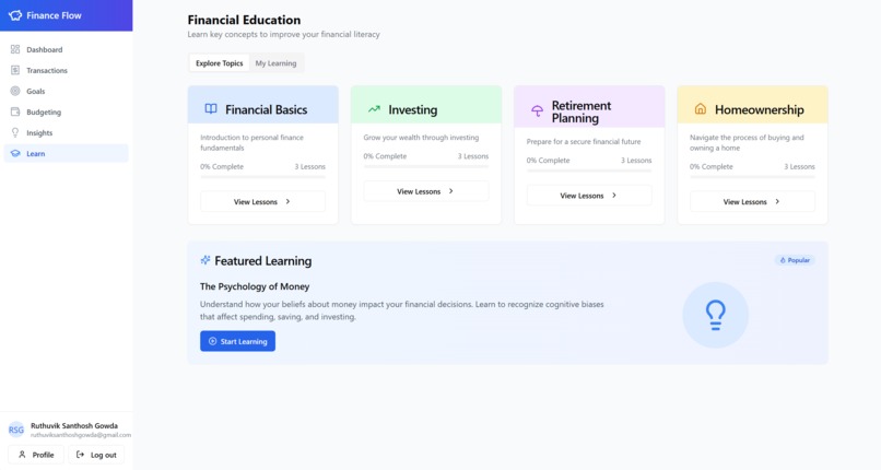 Finance_Flow – screenshot 2