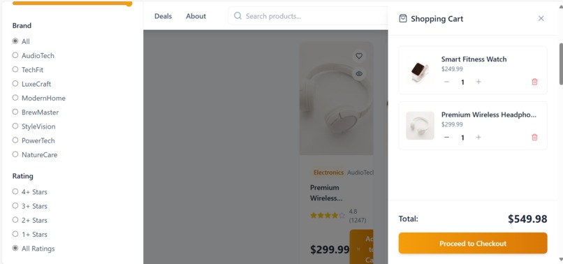 A Personalized E-Commerce Experience – screenshot 2