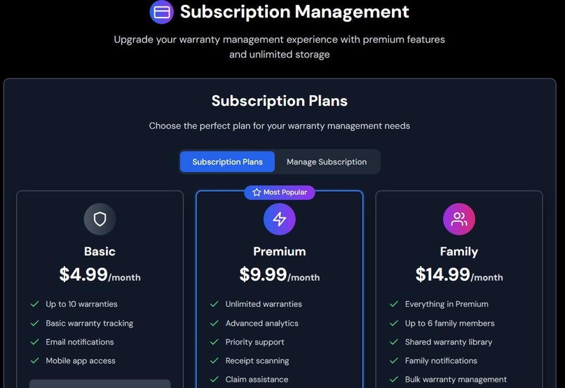 Warrantrix - combining “Warranty” and “Matrix” implying AI . – screenshot 4