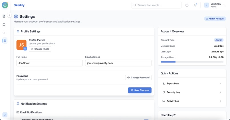 Skeilify - AI-powered document management app – screenshot 6