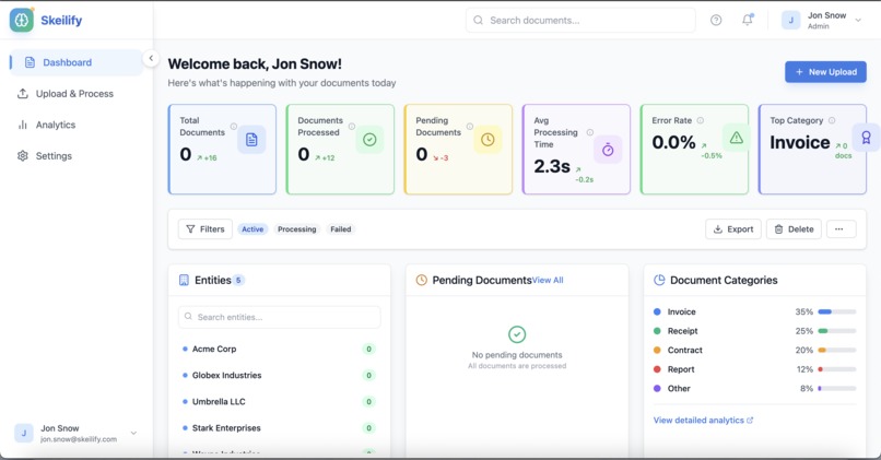 Skeilify - AI-powered document management app – screenshot 2
