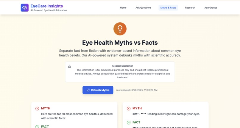 EyeCare Insights – screenshot 2