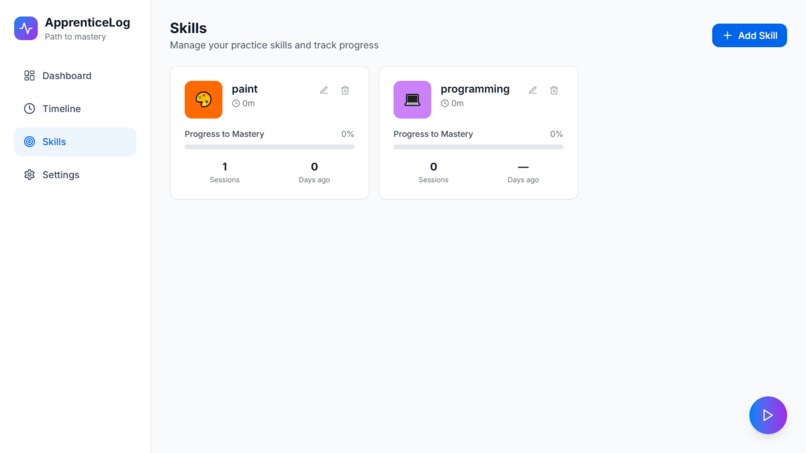 ApprenticeLog – screenshot 3