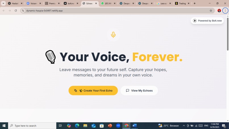 Echoes – Your Voice, Forever – screenshot 1