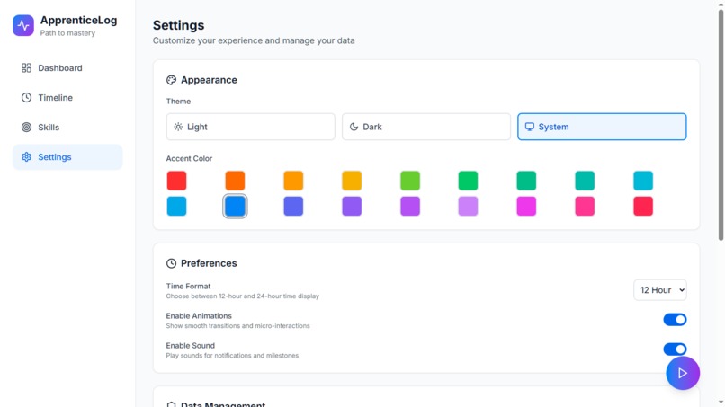 ApprenticeLog – screenshot 4