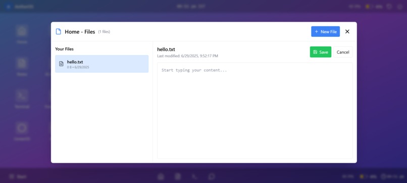 AetherOS – screenshot 6