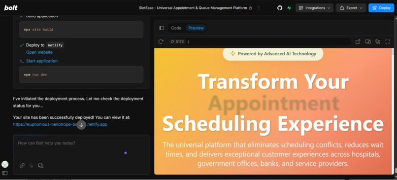 SlotEase.AI: The Universal Concierge – screenshot 1