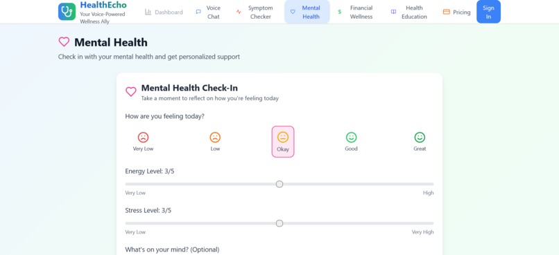 HealthEcho – screenshot 4