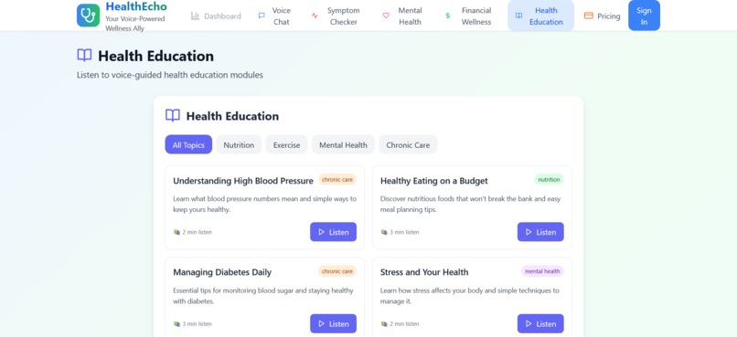 HealthEcho – screenshot 7