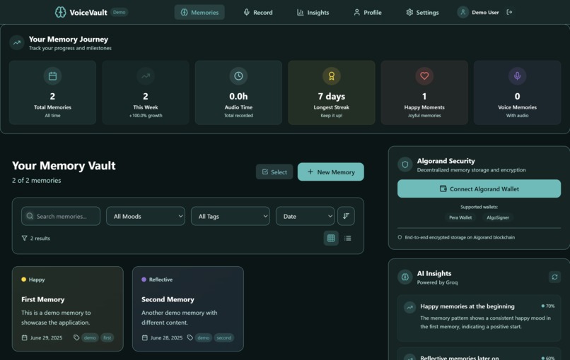 VoiceVault – screenshot 2