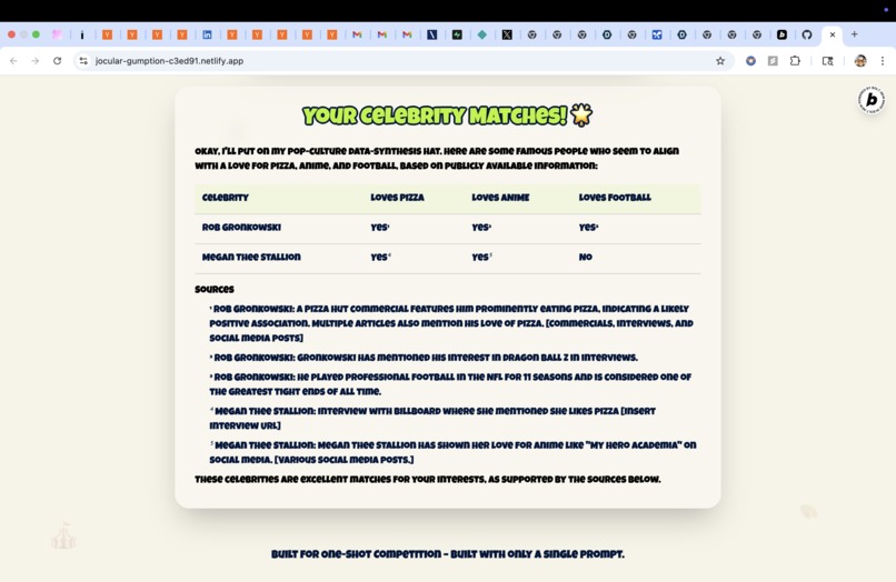 CELEBRITY MATCH – screenshot 2