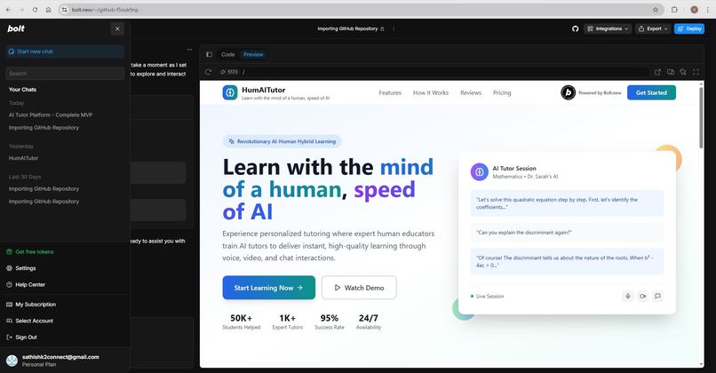 HumAITutor – screenshot 1