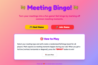 Meeting Bingo