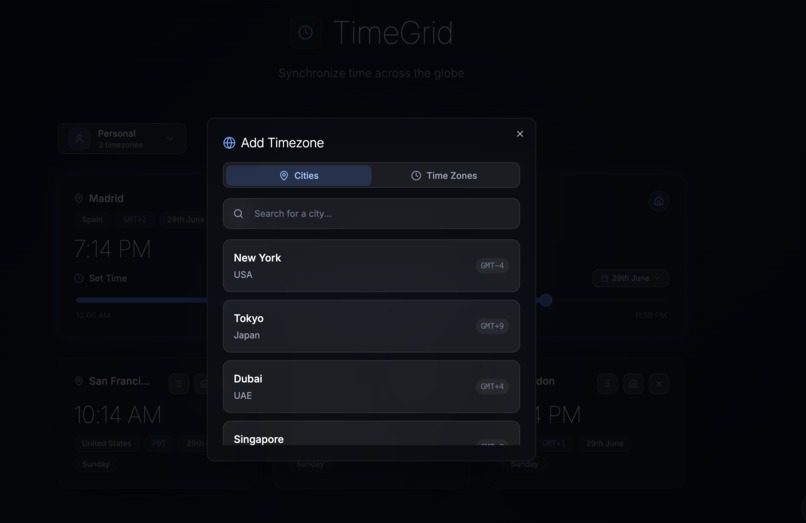 Time Grid – screenshot 3
