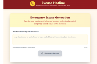 Excuse Hotline