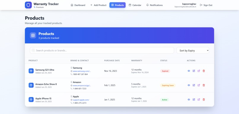 Warranty Tracker – screenshot 5