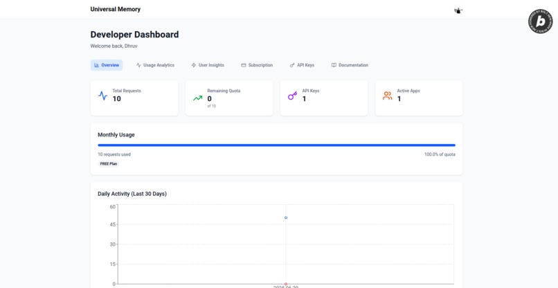 Universal Memory SDK – screenshot 1