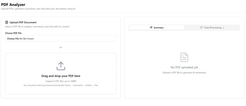 AI Powered PDF Analyzer – screenshot 1