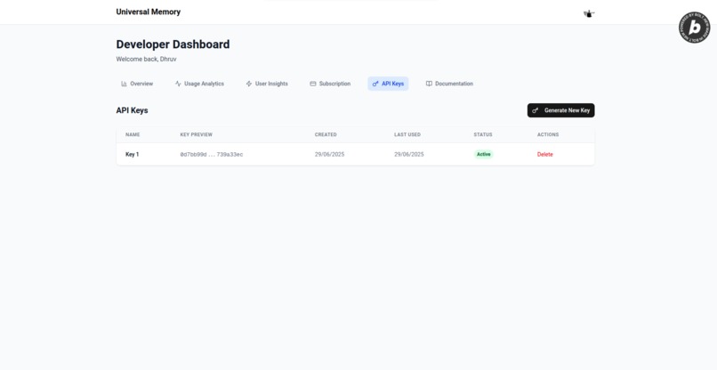 Universal Memory SDK – screenshot 3