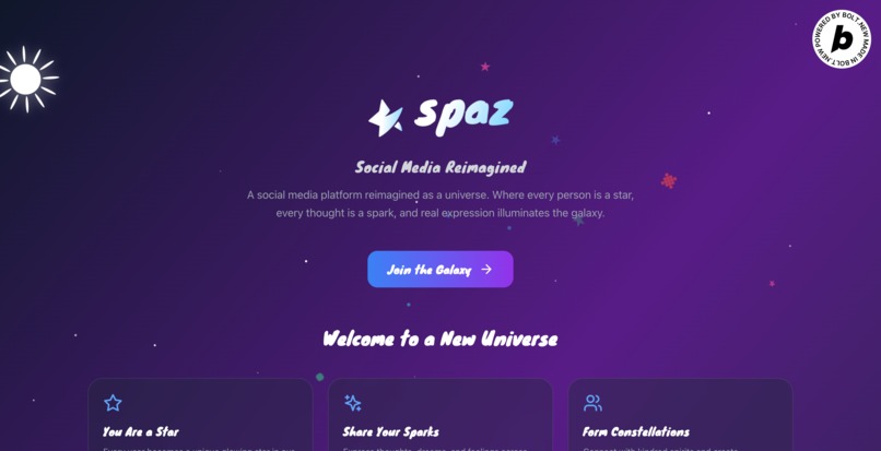 Spaz - A Positive Social Space – screenshot 1