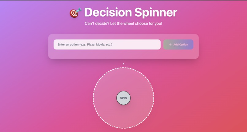 Decision Spinner – screenshot 1