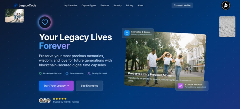 LegacyCode ~Preserving your Legacy on the Blockchain – screenshot 1