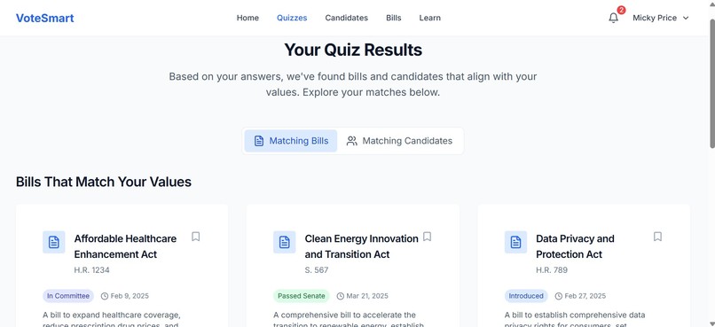 VoteSmart – screenshot 3