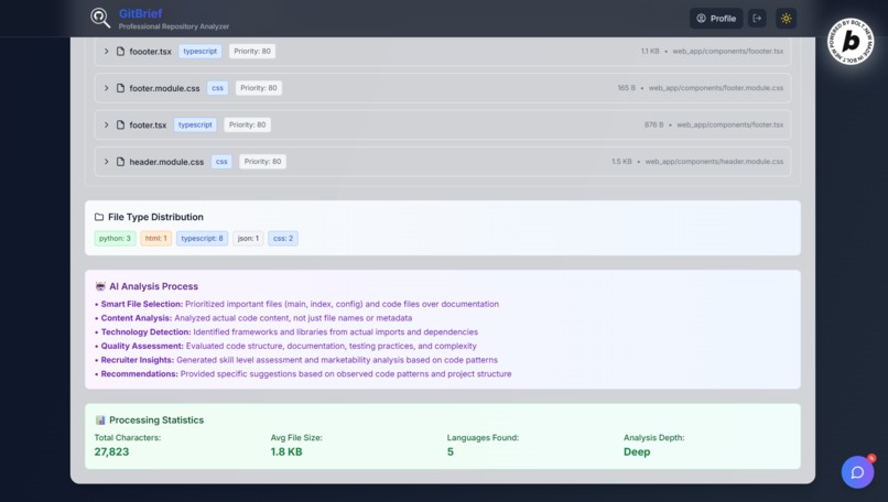 GitBrief – screenshot 5