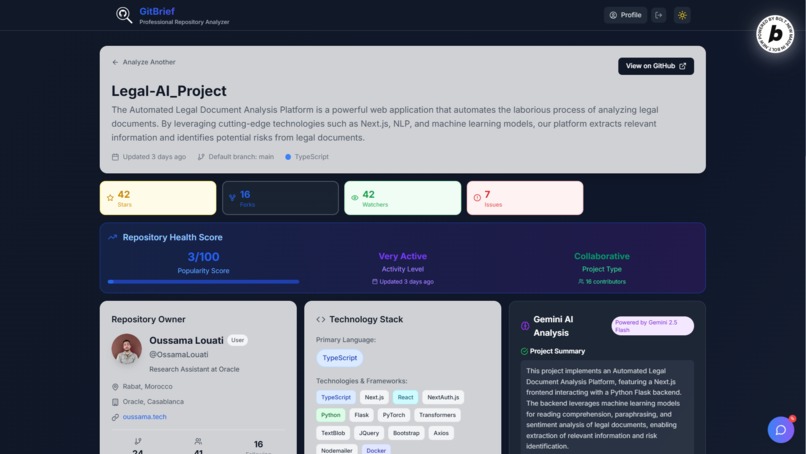 GitBrief – screenshot 3